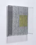 Jesús Rafael Soto, Cuadrado y Curvas Virtuales, from Sintesis series, 1979, Screenprinted Plexiglas, plastic and metal multiple,