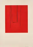Robert Motherwell, Untitled, 1973, Etching and aquatint in colors, on Arches paper, with full margins