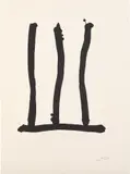 Hommage à Picasso: Window by Robert Motherwell, 1973, Lithograph, on Arches paper, with full margins, sold Jul 2020