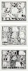 Stanley Whitney, Black and White Series I-III, 2012, The complete set of three etchings and aquatint, on Magnani Incisioni paper, with full margins