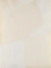 Dorothea Rockburne, Locus 3, from Locus, 1972, Relief etching, aquatint, pencil and white oil paint on Strathmore Rag Bristol paper, the full sheet folded (as issued), lacking the original portfolio