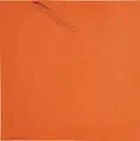 Sol LeWitt, From A Point Halfway Between The Midpoint Of The Top Side And The Upper Left Corner Toward The Midpoint Of The Right Side, 1975, Unique graphite text drawing on orange wove paper with artist's cut sheet edge