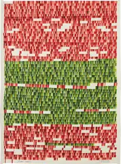 Danica Phelps, Untitled, 2005, Unique drawing with assembled strips of wove paper, watercolor and collage
