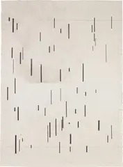John Cage, Global Village 37-48, 1989, Aquatint on two sheets of gray smoked Fabriano paper (as issued), the full sheets