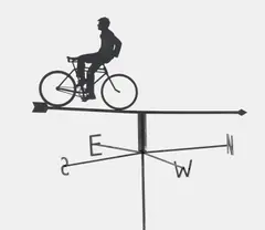 Rodney Graham, Weather Vane, 2002, Black enameled stainless steel multiple