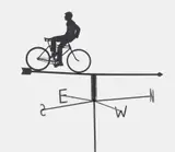 Rodney Graham, Weather Vane, 2002, Black enameled stainless steel multiple