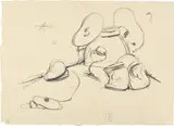 Claes Oldenburg, Soft Drum Set, 1972, Lithograph in black, on Angoumois à la main paper, with full margins