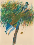 Allen Jones, Concerning Marriages: one plate, 1964, Lithograph in colors, on wove paper, the full sheet