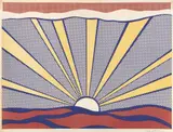 Roy Lichtenstein, Sunrise, 1965, Offset lithograph in colors, on lightweight wove paper, with full margins