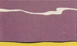 Roy Lichtenstein, Landscape 1, from Ten Landscapes, 1967, Screenprint in colors, on heavy wove paper, the full sheet