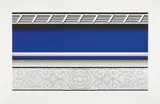 Roy Lichtenstein, Entablature V, from Entablature series, 1976, Screenprint, lithograph and collage in colors with embossing, on Rives BFK paper, with full margins
