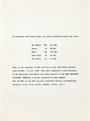 Hans Haacke, Untitled, from The New York Collection for Stockholm, 1973, Screenprint, on wove paper, with full margins, contained within the original wove paper folio with screenprinted artist's name