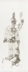Tom Otterness, Giant, 1994, Drypoint, on wove paper, with full margins