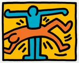 Keith Haring, Pop Shop VI: one plate, 1989/1995, Screenprint in colors, on wove paper, with full margins