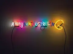 Eli Sudbrack, a very anxious feeling, 2007, Neon tubing