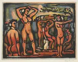 Georges Rouault, Automne (Autumn), 1930, Aquatint in colors, on Montval laid paper, with full margins