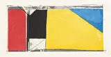 Richard Diebenkorn, Folsom Street Variations III (Primaries), 1986, Aquatint and drypoint in colors, on Rives BFK paper, with full margins