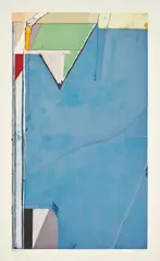 Richard Diebenkorn, High Green, Version II, 1992, Etching and aquatint in colors, on Somerset paper, with full margins