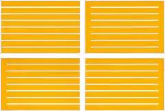 Untitled by Donald Judd, 1991-1994, The complete set of four woodcuts in cadmium yellow, on Japanese laid Mitsumata paper, the full sheets, sold Oct 2020