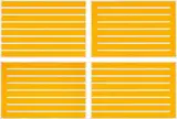 Untitled by Donald Judd, 1991-1994, The complete set of four woodcuts in cadmium yellow, on Japanese laid Mitsumata paper, the full sheets, sold Oct 2020