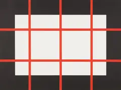 Untitled by Donald Judd, 1993, Woodcut in colors, on Tumba Zorn paper, the full sheet, sold Oct 2020