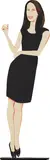 Alex Katz, Black Dress 9 (Christy), from Black Dress Series, 2017, Cutout from shaped powder-coated aluminum, printed the same on each side with UV cured archival inks, clear coated, and mounted to 1/4 inch stainless steel base, with accompanying original foam lined cardboard box