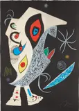 Joan Miró, Barbare dans la nuit (Barbarian in the Night), 1976, Etching and aquatint in colors, on Arches paper watermark Maeght, the full sheet