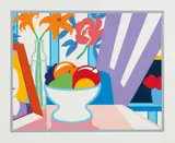 Tom Wesselmann, Still Life with Lilies and Mixed Fruit, 1988, Screenprint in colors, on Coventry paper, with full margins