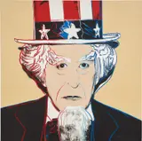 Uncle Sam, from Myths by Andy Warhol, 1981, Screenprint in colors with diamond dust, on Lenox Museum Board, the full sheet, sold Oct 2020