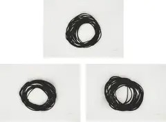 Grib by Bernar Venet, 2016, The complete set of three etchings with polymer gravure and carborundum, on Somerset paper, with full margins, offered Oct 2020