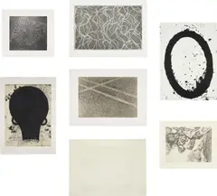The MOCA Portfolio by Various Artists, 2000, The complete set of six prints plus one additional Lucien Freud print, including one mezzotint, one embossing, and five , sold Oct 2020