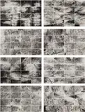Gerhard Richter, 128 Details from a Picture (Halifax 1978), 1978/1998, The complete set of eight black and grey offset lithographs, on Pheonix Imperial semi-matt paper, the full sheets, with title page, justification and the accompanying blue cloth-covered folio