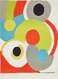 Ballons multicolores (Multicolored Balloons) by Sonia Delaunay, 1970, Lithograph in colors, on wove paper, the full sheet, sold Oct 2020