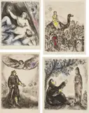 Marc Chagall, The Bible: plates 24; 46; 52 and 56