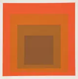 Concord, from Die Oberfläche (The Surface) by Josef Albers, 1965, Screenprint in colors, on Mohawk Superfine Bristol paper, with full margins, the sheet folded (as issued), sold Oct 2020