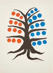 Tree by Alexander Calder, 1965, Lithograph in colors, on wove paper, with full margins, sold Oct 2020