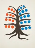 Tree by Alexander Calder, 1965, Lithograph in colors, on wove paper, with full margins, sold Oct 2020