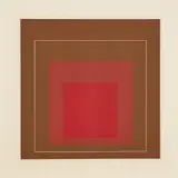 Josef Albers, WLS IV, from White Line Squares (Series I), 1966, Lithograph in colors, on Arches Cover paper, with full margins