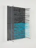 Jesús Rafael Soto, La Escalera Azul, from Sintesis Series, 1979, Screenprinted Plexiglas, plastic and metal multiple