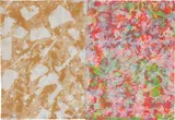 Sam Gilliam, Thursday, 1974, Monotype with handmade paper and stitching in colors, the full sheet