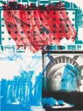 Robert Rauschenberg, People for the American Way Print, 1991, Lithograph and screenprint in colors, on Arches paper, the full sheet