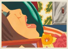 Bedroom Face by Tom Wesselmann, 1977, Etching and aquatint in colors, on Arches paper, with full margins, sold Oct 2020