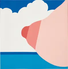 Seascape (Tit) by Tom Wesselmann, 1967, Screenprint in colors, on Museum Board, with full margins, sold Oct 2020