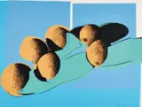 Cantaloupes I, from Space Fruit: Still Lifes by Andy Warhol, 1979, Screenprint in color, on Lenox Museum Board, the full sheet, offered Oct 2020