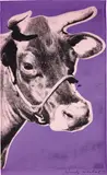 Cow by Andy Warhol, 1976, Screenprint in colors, on wallpaper, left and right selvedged edges trimmed, sold Oct 2020
