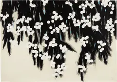 Mimosas by Donald Sultan, 2008, Screenprint in colors, on wove paper, the full sheet, sold Oct 2020
