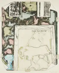 Untitled by Jasper Johns, 1992, Lithograph in colors, on Twinrocker paper, with full margins, sold Oct 2020