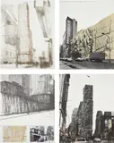 Christo & Jeanne-Claude, (Some) Not Realized Projects: four plates