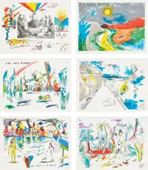 Six Lithographs by H. C. Westermann, 1972, The complete set of six lithographs in colors, on Rives BFK paper, with full margins, all contained in the original brow, sold Oct 2020
