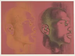 Michael Jordan, from One on One by Ed Paschke, 1994, Unique screenprint with metallic ink and hand-coloring in pastel and enamel marker, on wove paper, with full margins, offered Oct 2020